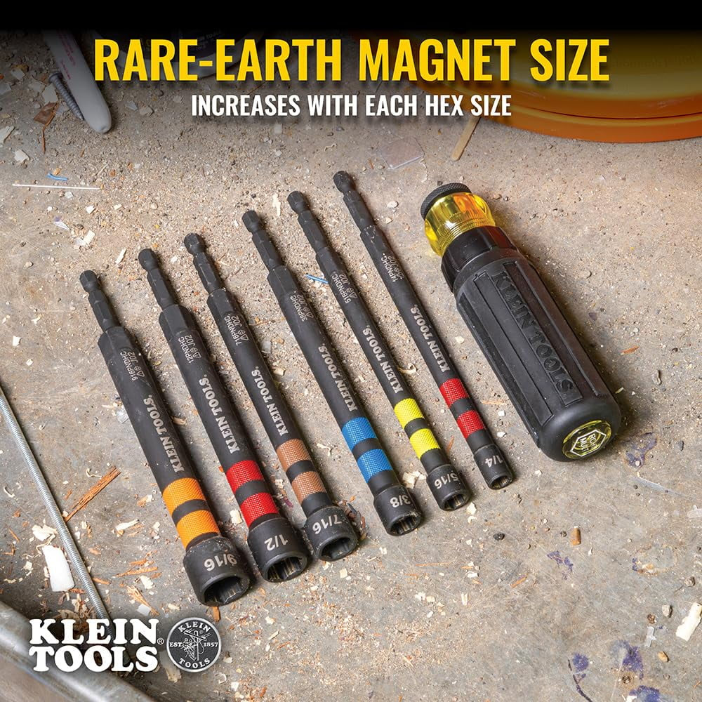 32950 Hollow Magnetic Color-Coded Ratcheting Power Nut Driver