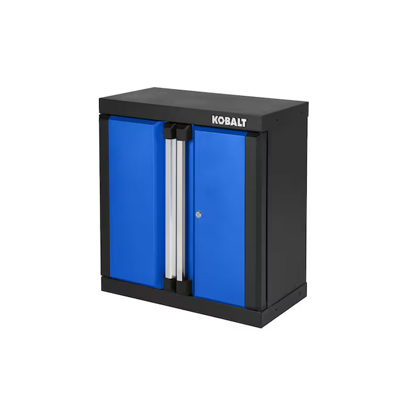 28-In W X 28-In H X 12.5-In D Wall-Mounted Steel Garage Cabinet in Silver