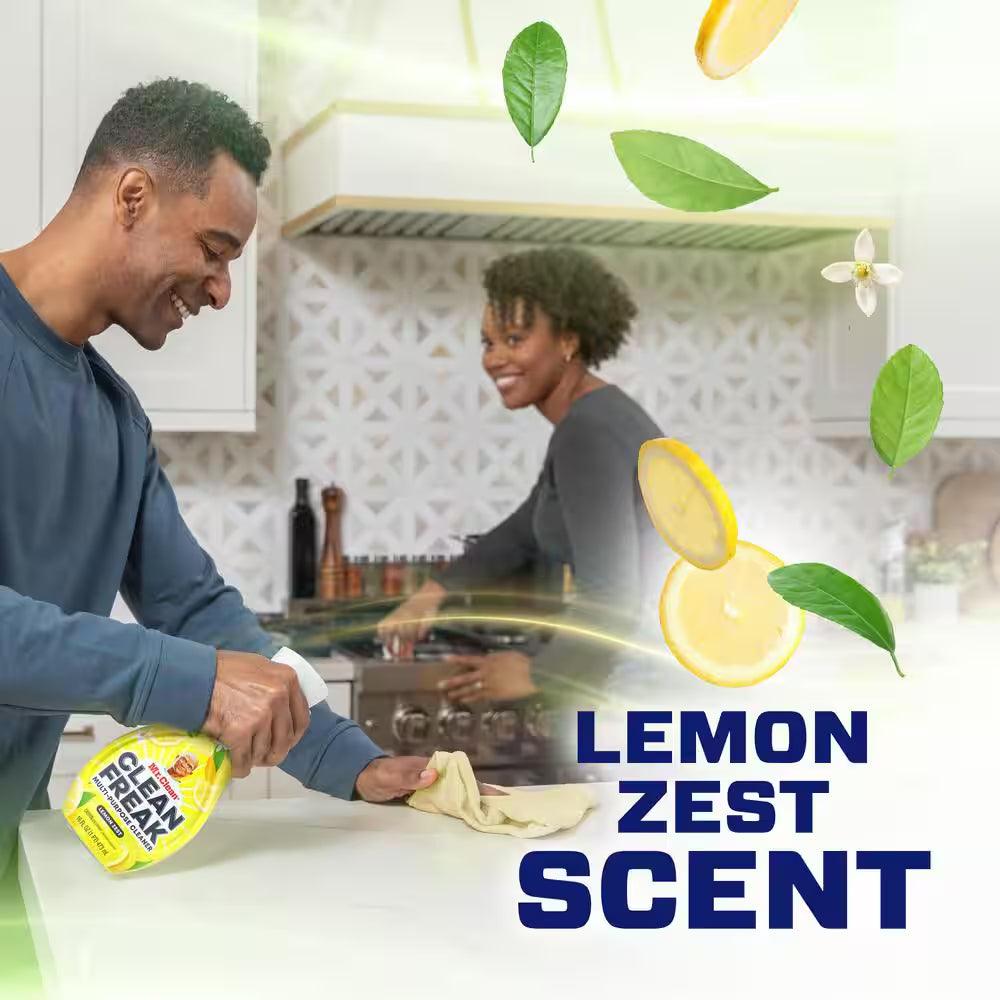 16 Oz. Lemon Zest Scent Clean Freak Deep Cleaning Mist Starter Kit All-Purpose Cleaner Spray (2-Pack)