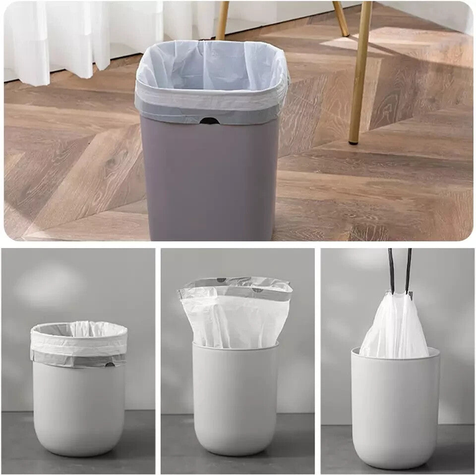 Drawstring 8 Gallon Trash Bags - Medium Trash Bags 8 Gallon Garbage Bags