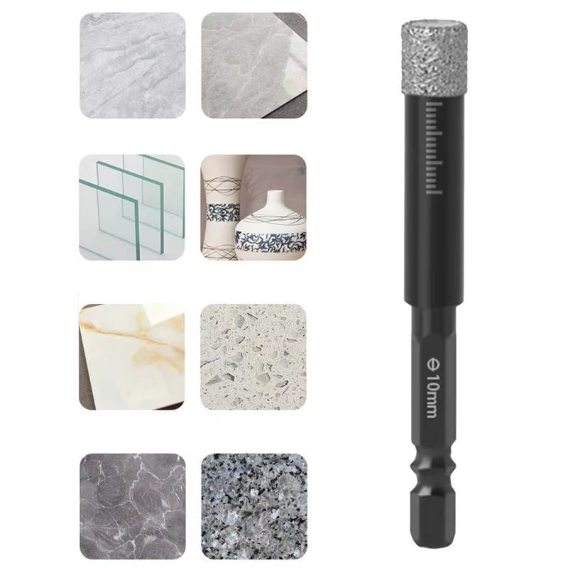 Diamond Drill Bits Diamond Drill Bit Hole Saw Ceramic Tile Drill Bits Power Drill Parts Accessories 6Mm / 8Mm / 10Mm / 12Mm /