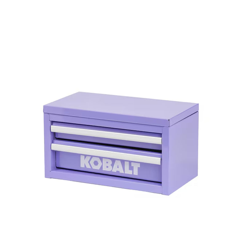 Portable Mini Toolbox 10.83-In W X 5.91-In H X 5.91-In D 2 -Drawer Teal Steel Tool Box