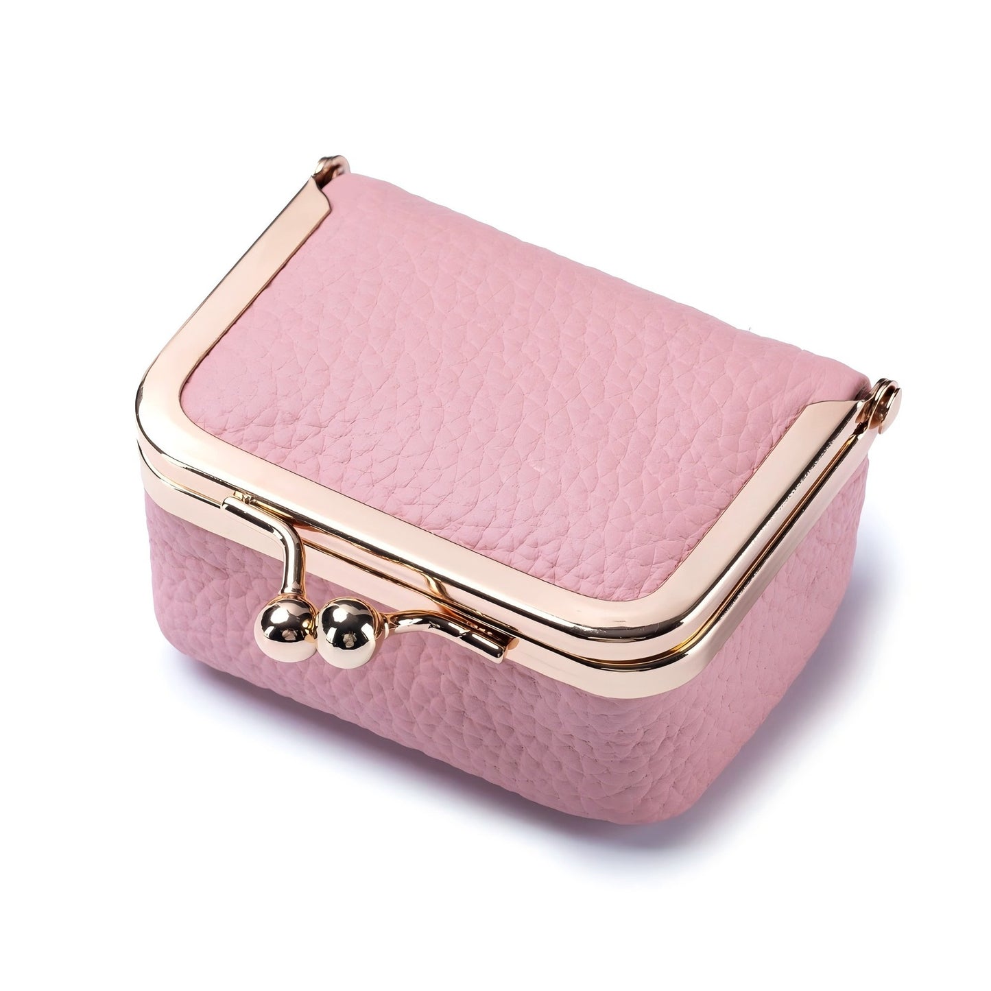 New genuine leather all-sized gold bag, diamond ring, jewelry bag, mini ring, necklace, earrings, accessory box, coin purse