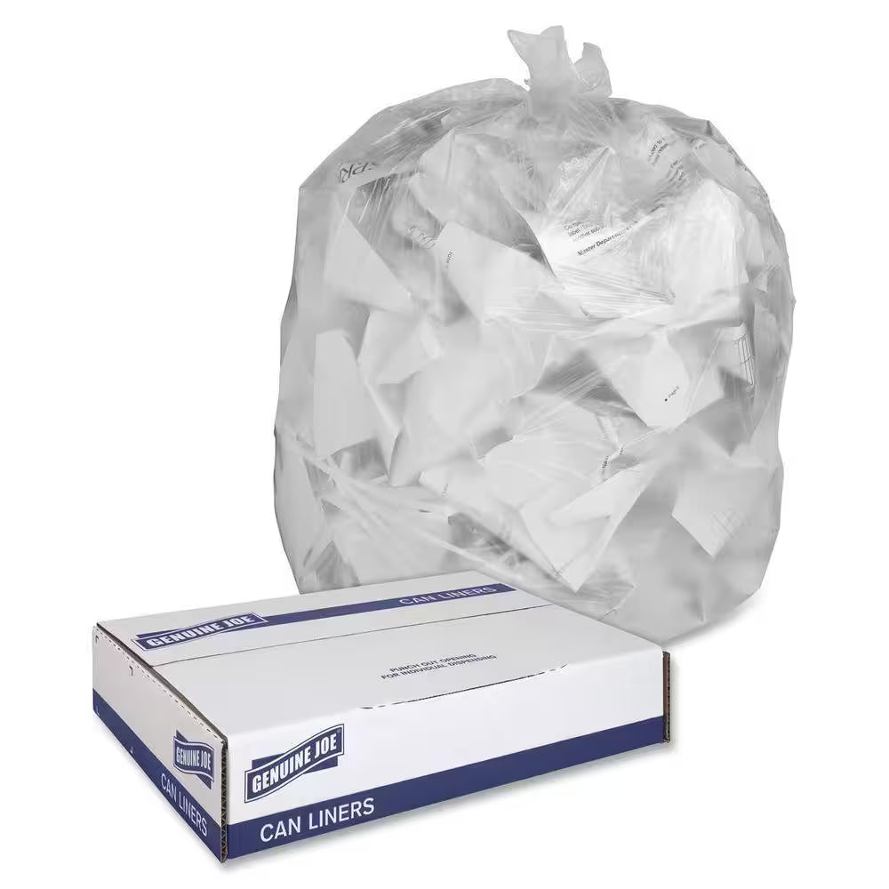 56 Gal. Clear Trash Can Liners (100-Count)