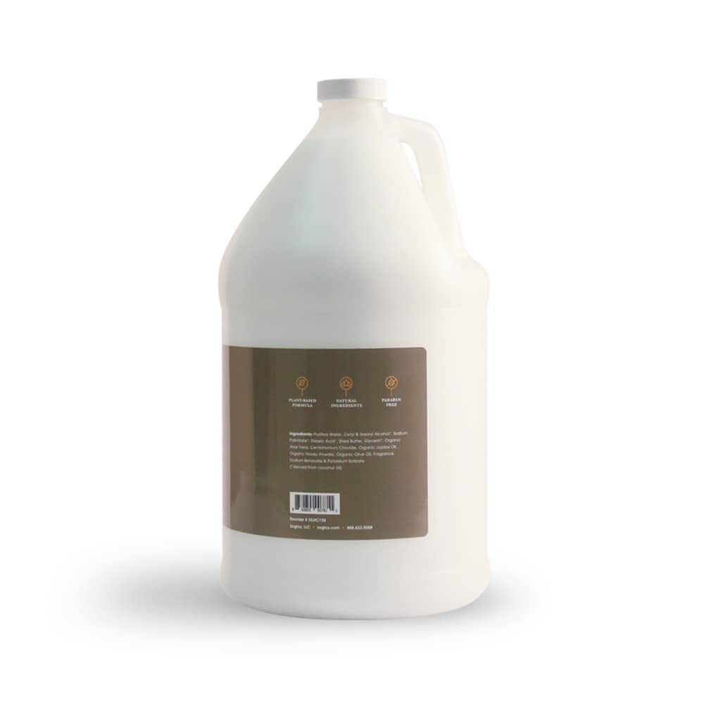 Organics Body Lotion – Hydrating Body Lotion for Women and Men, Moisturizing Formula Made with Essential Oils, Great for Refillable Lotion, Honey Coconut Scent (1 Gallon, Case of 4)