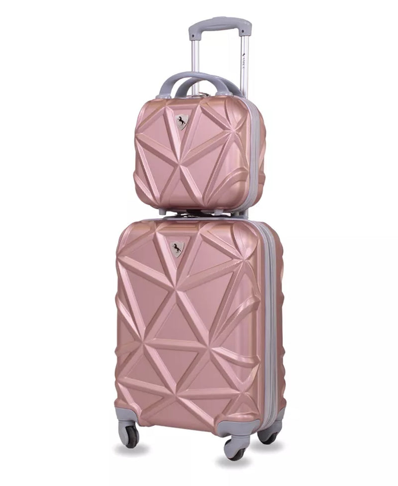 Gem 2-Pc. Carry-On Hardside Cosmetic Luggage Set