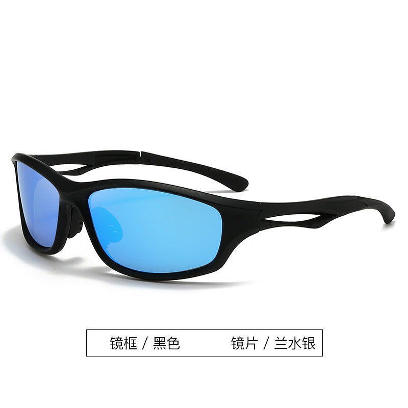 New futuristic silver Y2K and women's fashionable cycling sunglasses connectors Millennium Hot Girl Sun