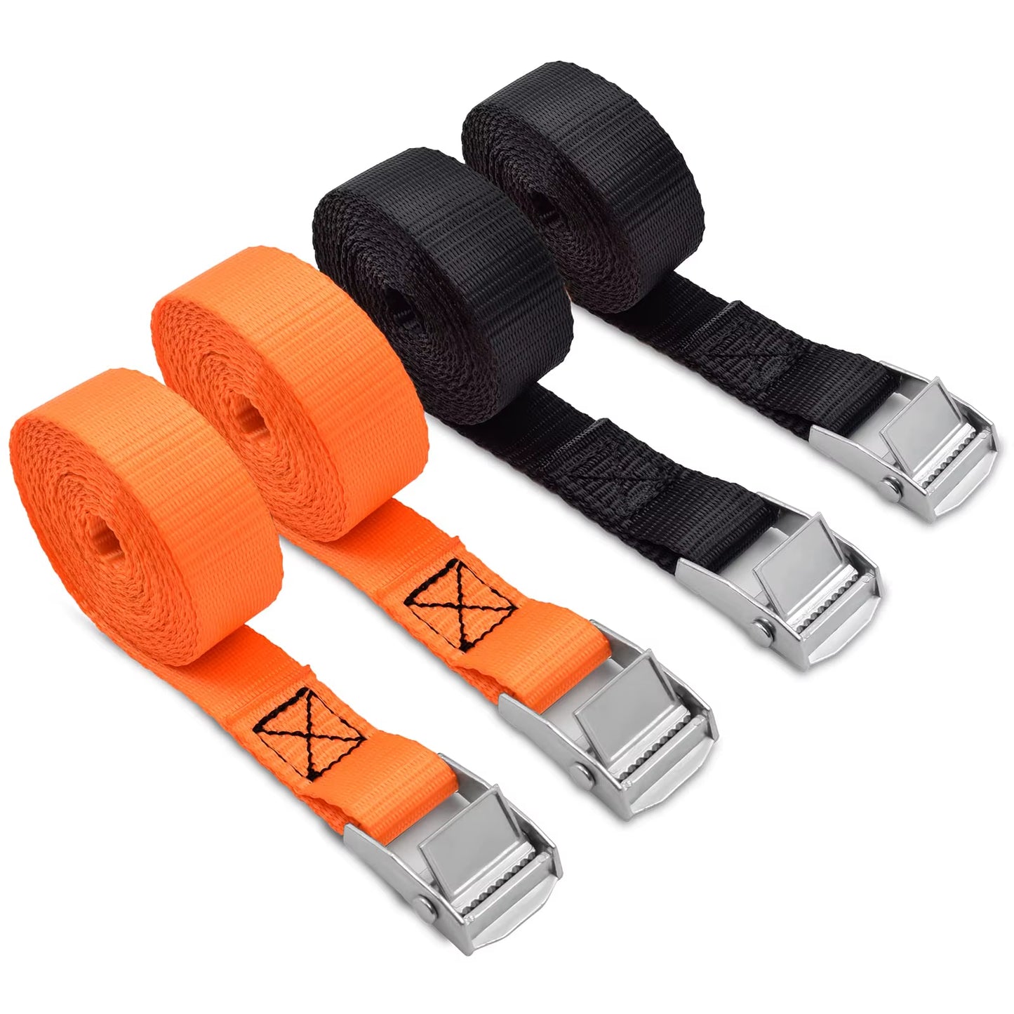 Tie down Straps Adjustable Lashing Straps Ratchet Straps Heavy Duty Ratchet Tie down Straps Cargo Straps with Cam Buckle Suitab