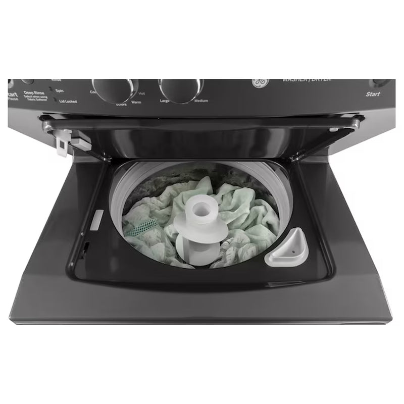 Stacked Laundry Center with 3.8-Cu Ft Top Load Washer and Electric 5.9-Cu Ft Dryer