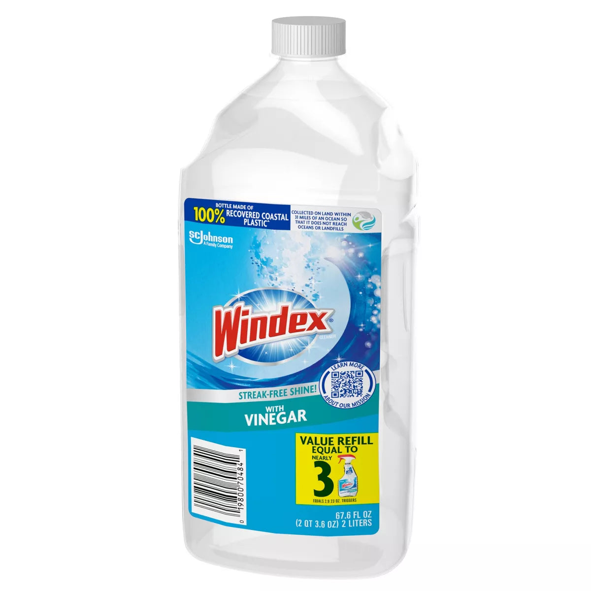Windex Glass Cleaner Trigger Bottle Vinegar