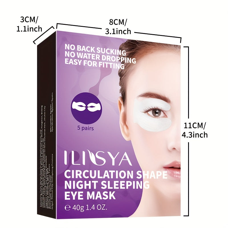 Professional Circulating Eye Mask - 5 pairs, Moisturizing and Firm, Suitable for a Variety of Light Beige Types, Containing Niacinamide and Hyaluronic Acid, Moisturizing Eye Light Beige, Eye Care, Make Light Beige Smooth and Tenderizing.