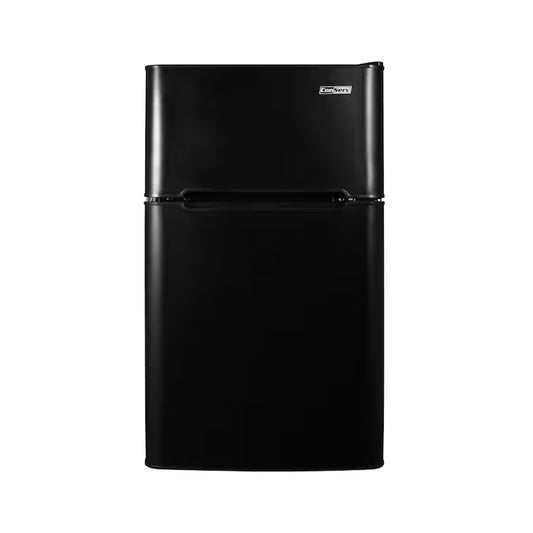 3.2-Cu Ft Mini Fridge with Freezer ( Black ) ENERGY STAR
