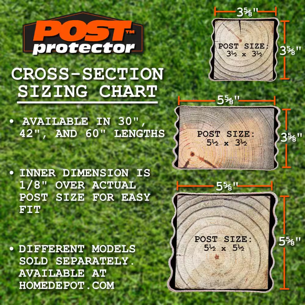4 In. X 4 In. X 42 In. In-Ground Fence Post Decay Protection