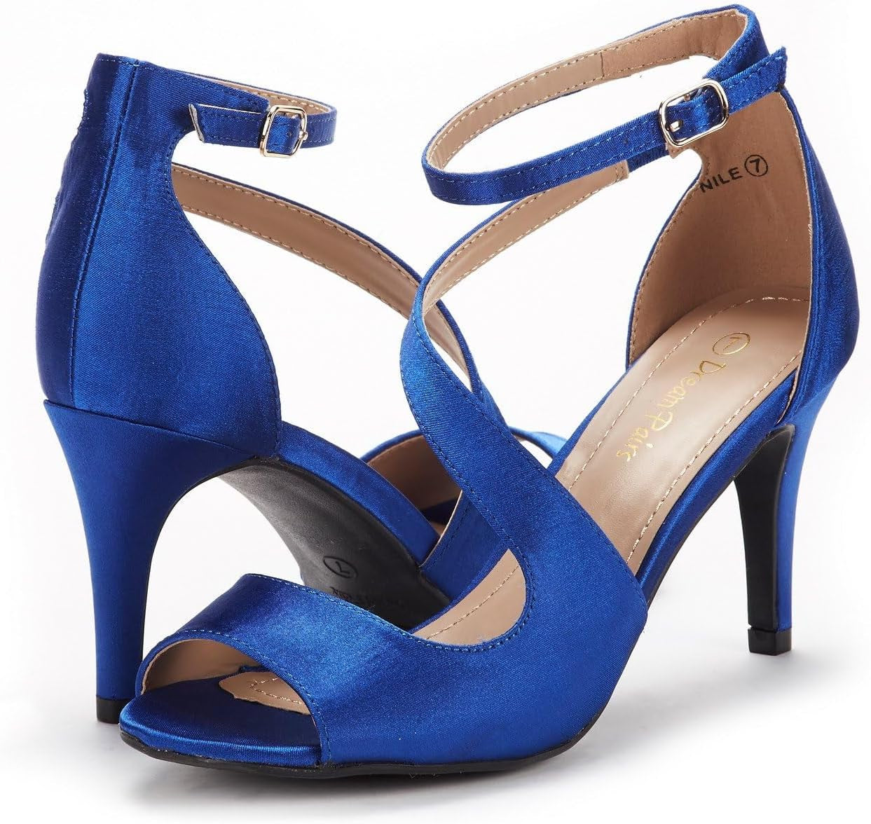 Women'S NILE Fashion Stilettos Open Toe Pump Heel Sandals