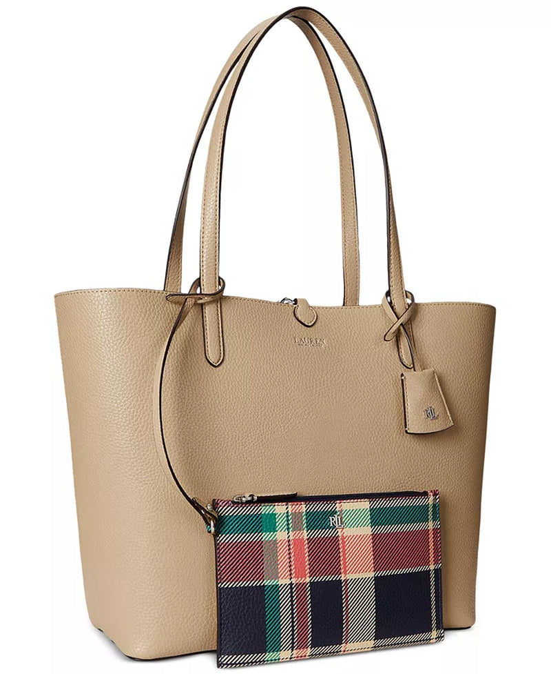 Faux-Leather Reversible Tote Bag