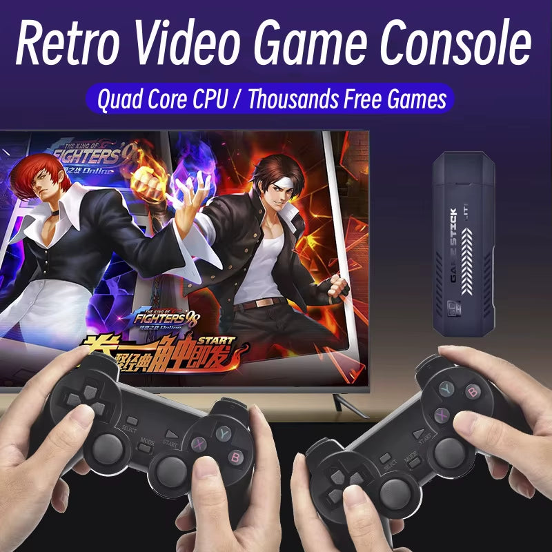 X2 plus Retro Game Console 128G - 41000 Games, Multi-Emulator for PSP/PS1/MAME with Wireless Gamepads