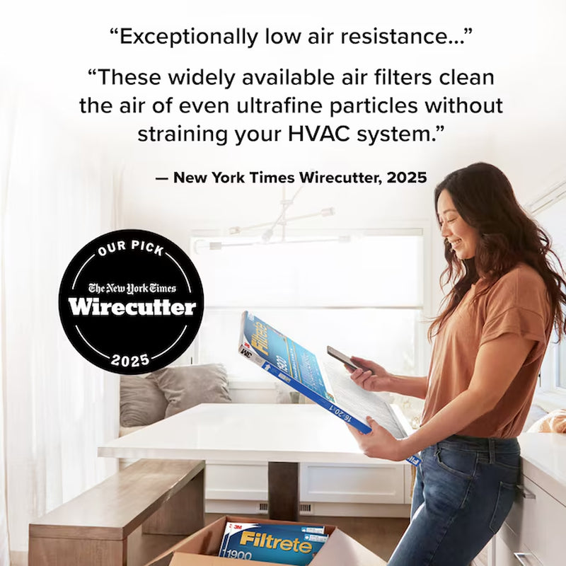 20 X 20 X 1 MERV 13 1900 MPR Premium Allergen, Bacteria and Virus Electrostatic Pleated Air Filter