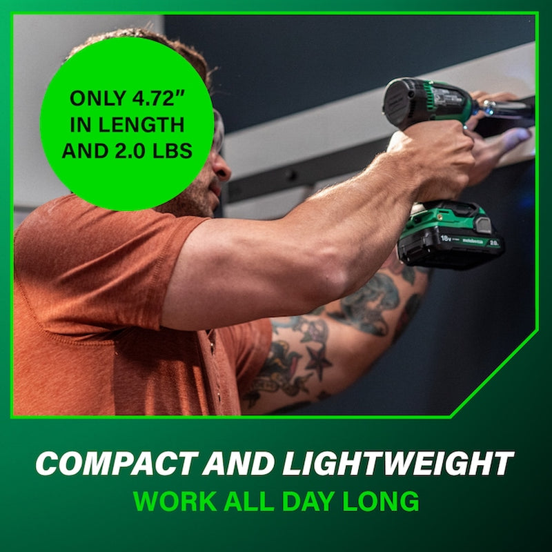 Multivolt 18-Volt 2-Tool Brushless Power Tool Combo Kit with Soft Case (2-Batteries Included and Charger Included)