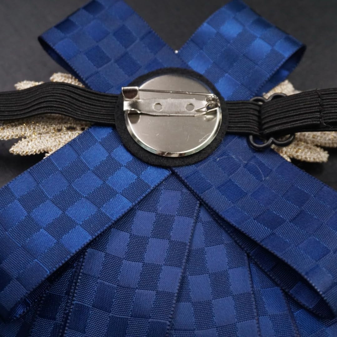 Christmas Bow Ties for Men Self Tie Jabot Collar Brooch Pins Fashion Pretied Neck Tie Bow Tie Rhinestone Brooch for Groom