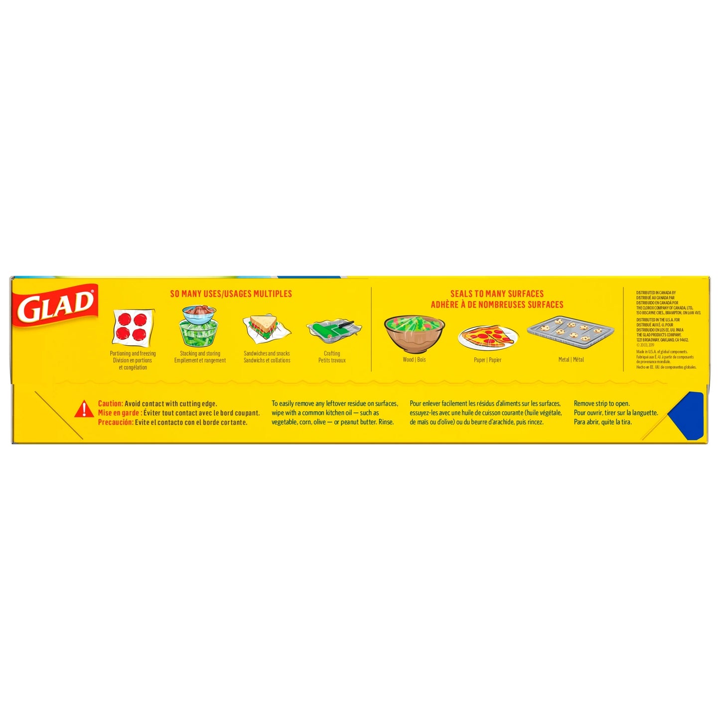 Press'N Seal Plastic Food Wrap, 100 Sq Ft Roll