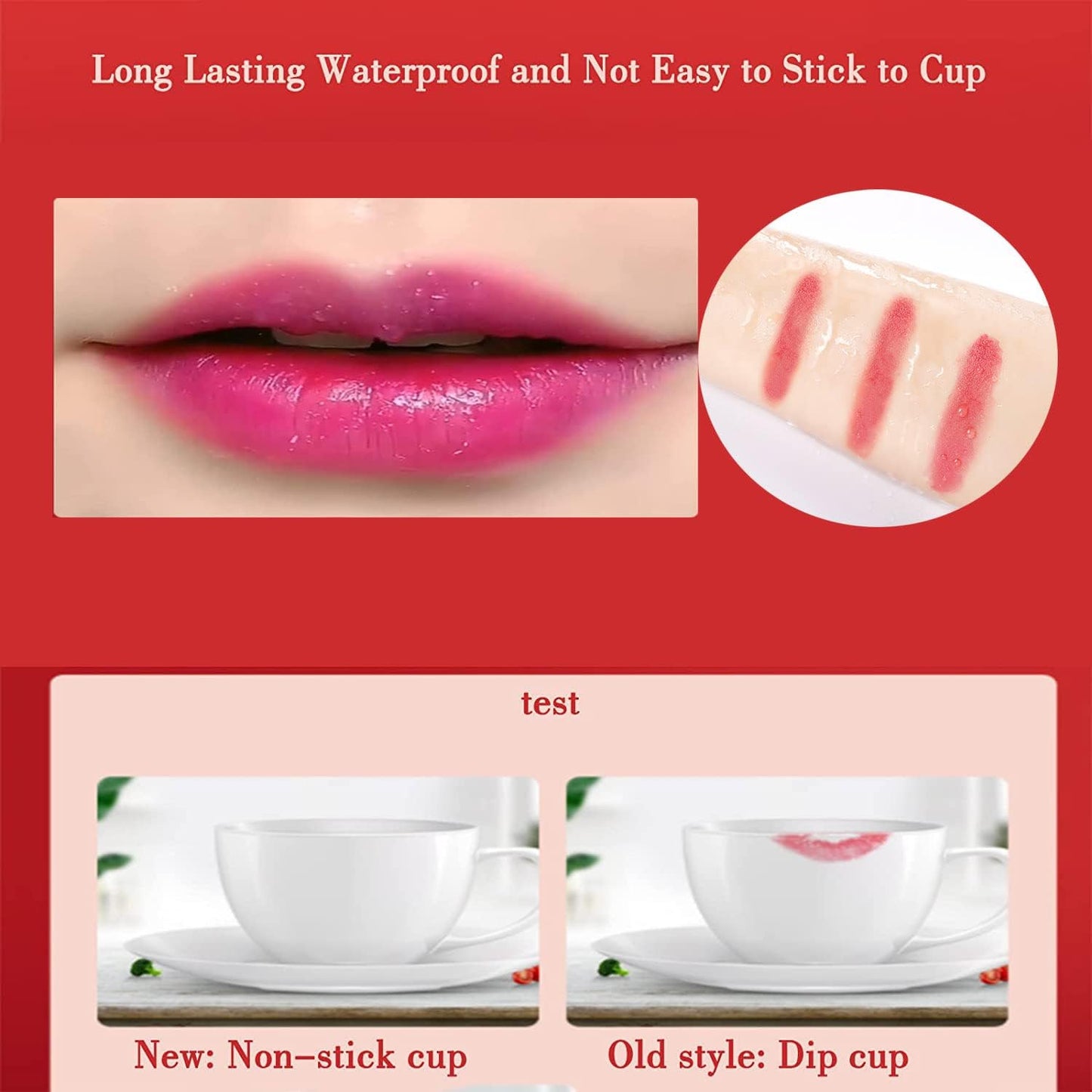 Blue Enchantress Color Changing Lipstick Magical Discoloration Blue-Rose Temperature Changing Lipstick Blue Rose Lipstick Temperature Color Changing Long Lasting Moisturizing Lipstick (Set of 2)
