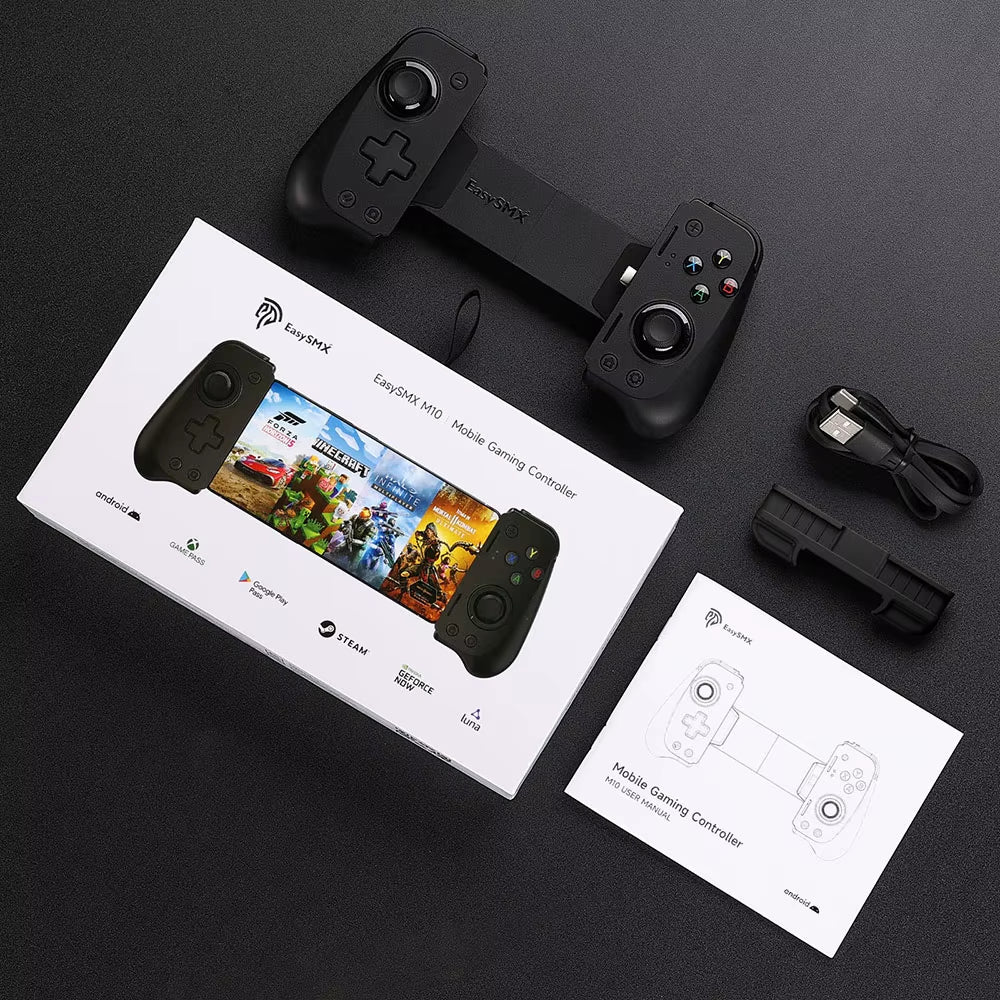 Easysmx M10 Type C Mobile Phone Controller for Android Phone, Xbox Game Pass, Iphone 15, Hall Effect Triggers Joysticks