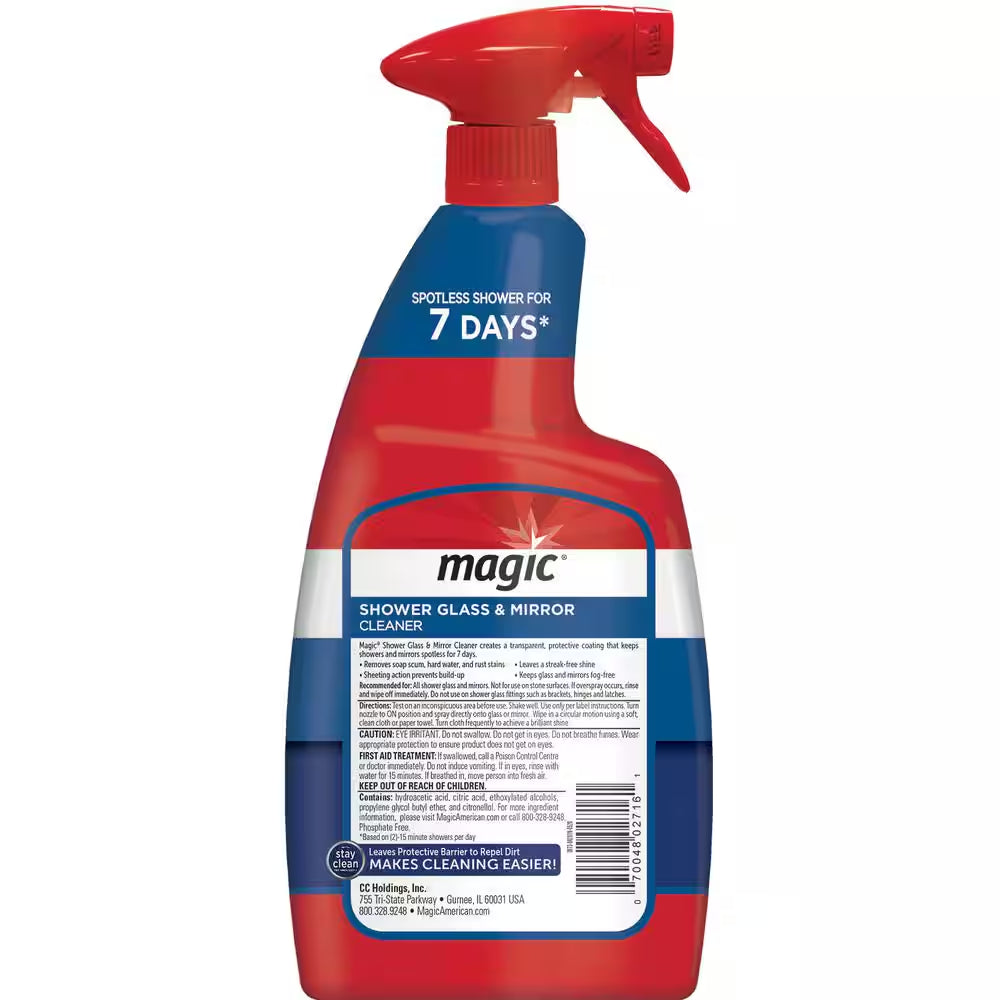 28 Oz. Glass Cleaner Spray for Shower and Mirror