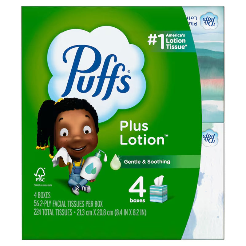 4 -Pack Facial Tissue ( 56 -Count )