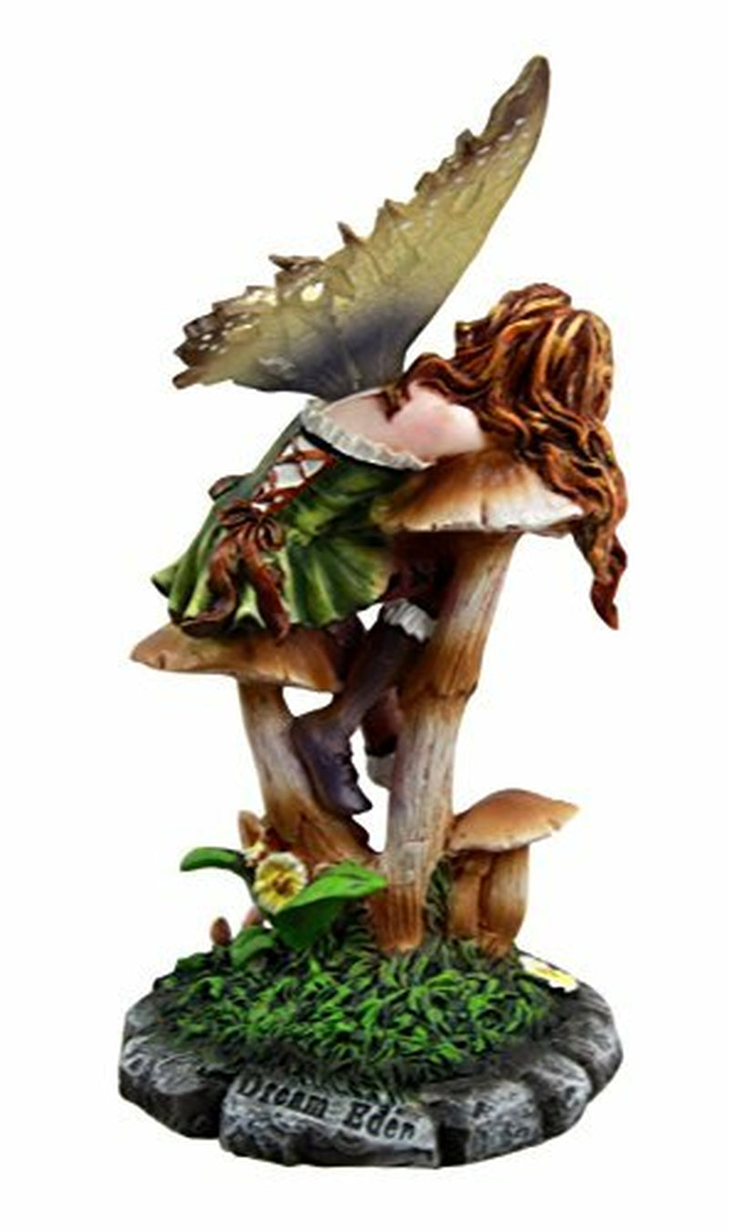 Collectibles Daisy Mushroom Cottage Garden Fairy Daydreaming Figurine 5.25"H