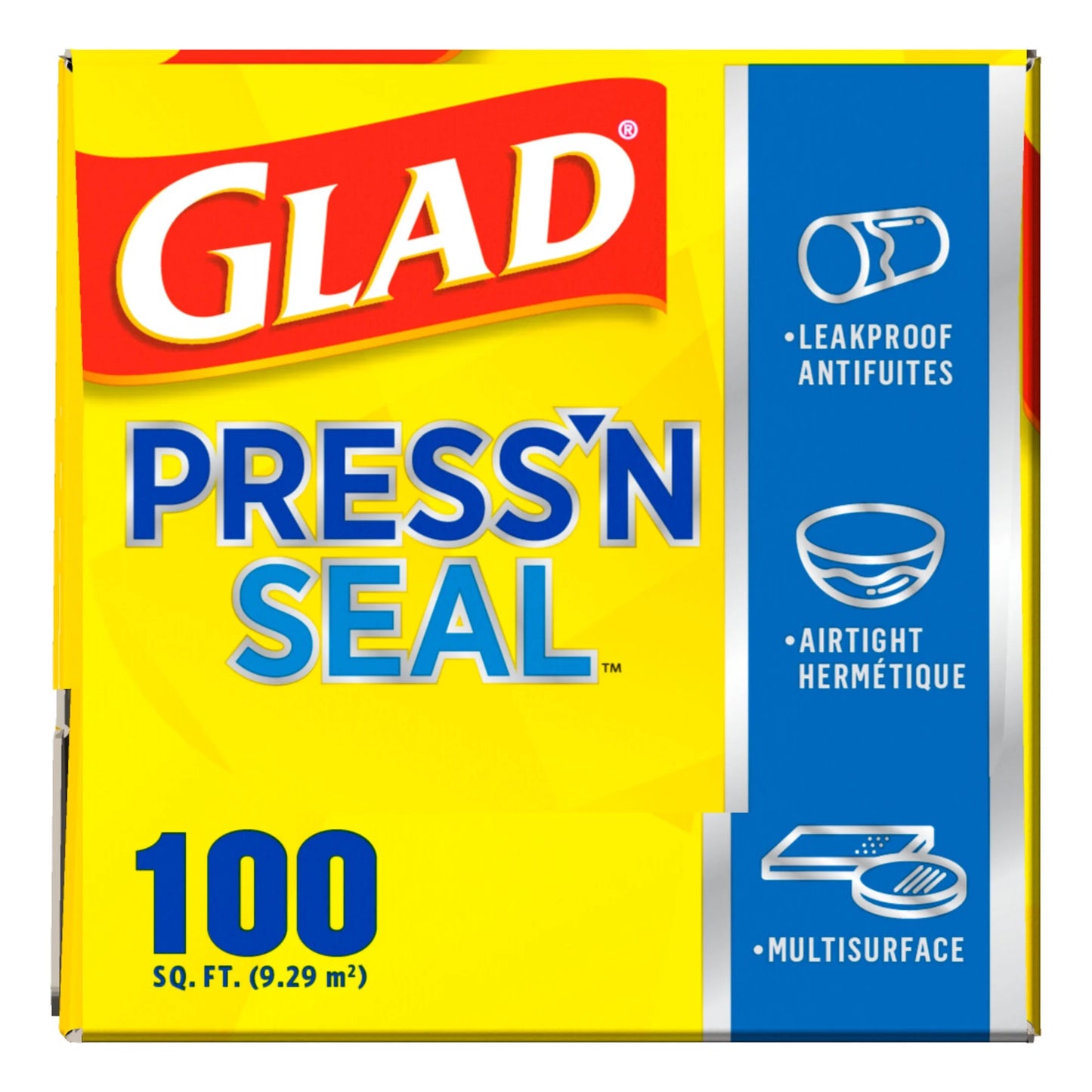 Press'N Seal Plastic Food Wrap, 100 Sq Ft Roll