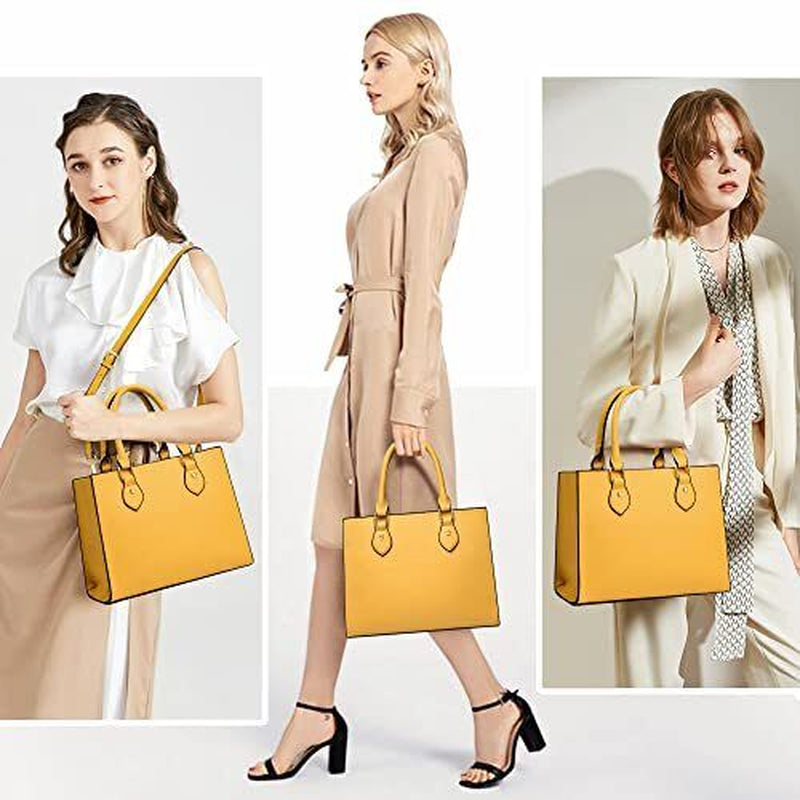 CHICAROUSAL Crossbody Purses and Handbags for Women PU Liz Mustard Yellow