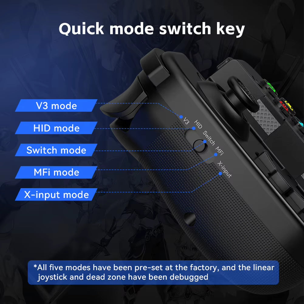 Wireless BT Stretchable Game Controller Effect Joystick Mobile Phone Gamepad for Android IOS for Switch PC