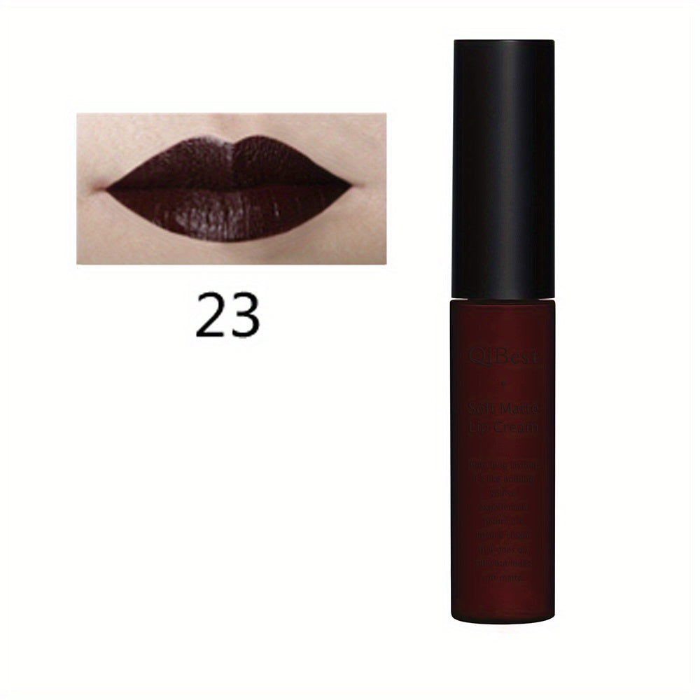 Matte Velvet Lip Glaze, Waterproof Long Lasting Not Easy To Decolor Lip Gloss, Silky Smooth Plumping Lipstick ( 20 Colors ) Valentine's Day Gifts