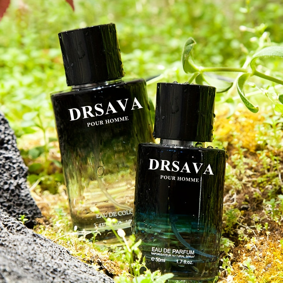 50ml x 2pcs - Intensely Invigorating Mens Fougere Eau De Parfum - Timeless, Long-lasting Fragrance with Lush Fougere Notes - Ideal for Dating, Daily Wear & Unforgettable Gifting