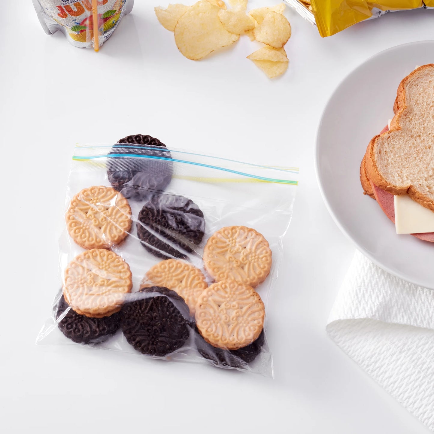 Zipper Sandwich Bags, 50 Ct