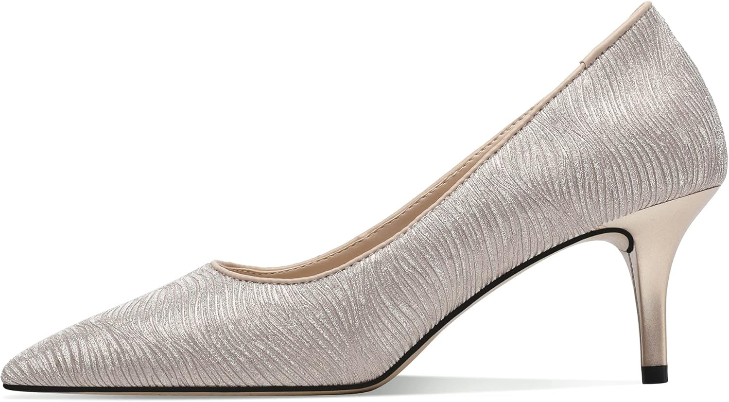 2.6 Inch Stiletto Pointed Toe Pumps Party Wedding Dressy Mid Heels Shoes