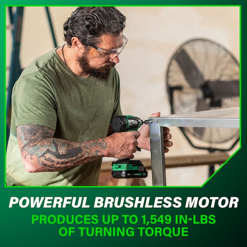 Multivolt 18-Volt 2-Tool Brushless Power Tool Combo Kit with Soft Case (2-Batteries Included and Charger Included)