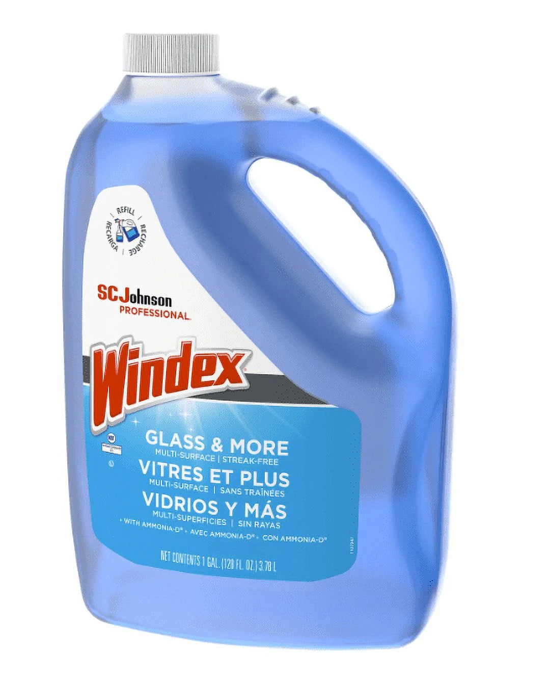 Glass Cleaner with Ammonia-D, Floral, 128 Oz.,