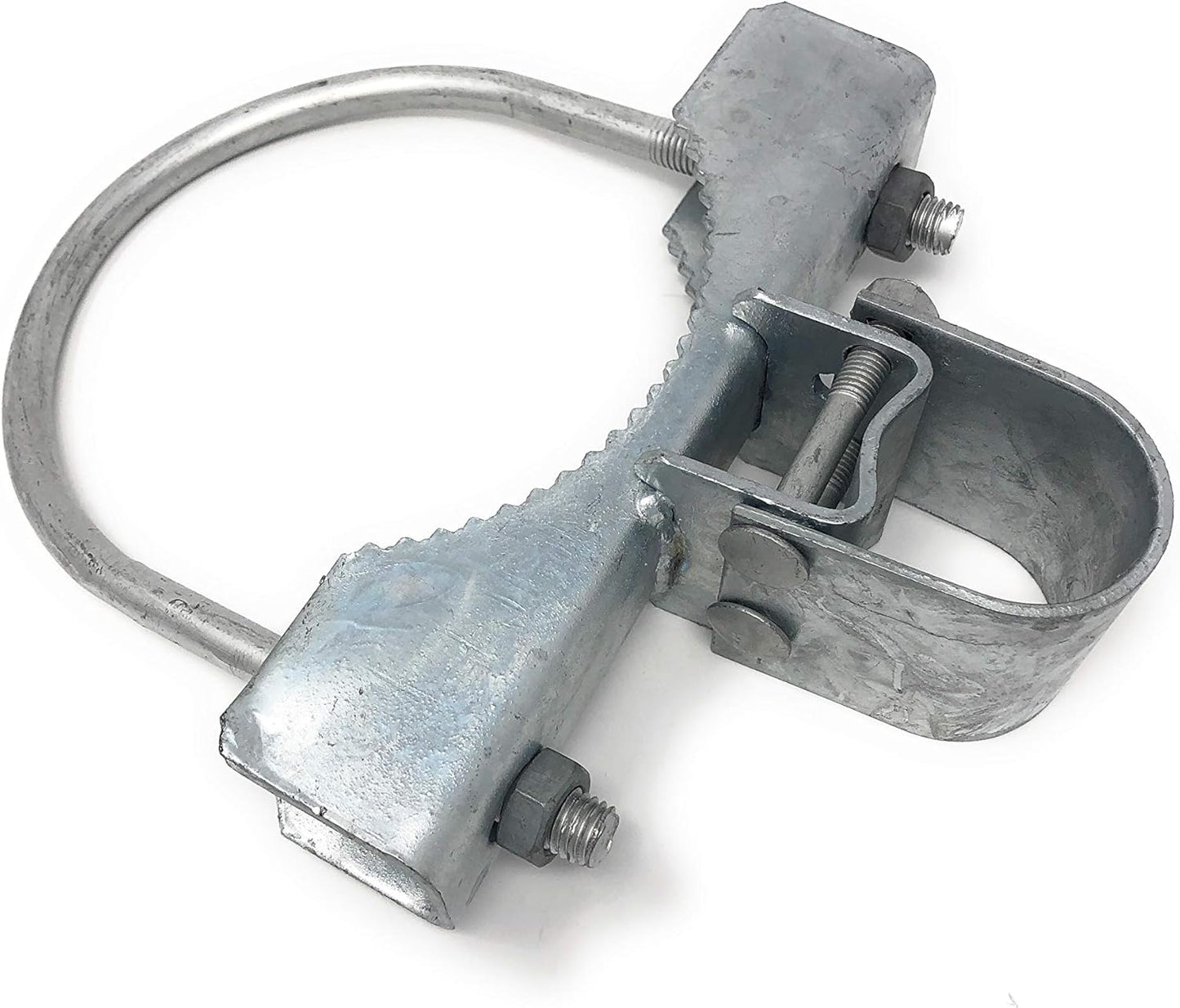 Pressed Steel Industrial Griptite Bulldog Hinge for Chain Link Gate - (2 Sets Pack) (6-5/8")