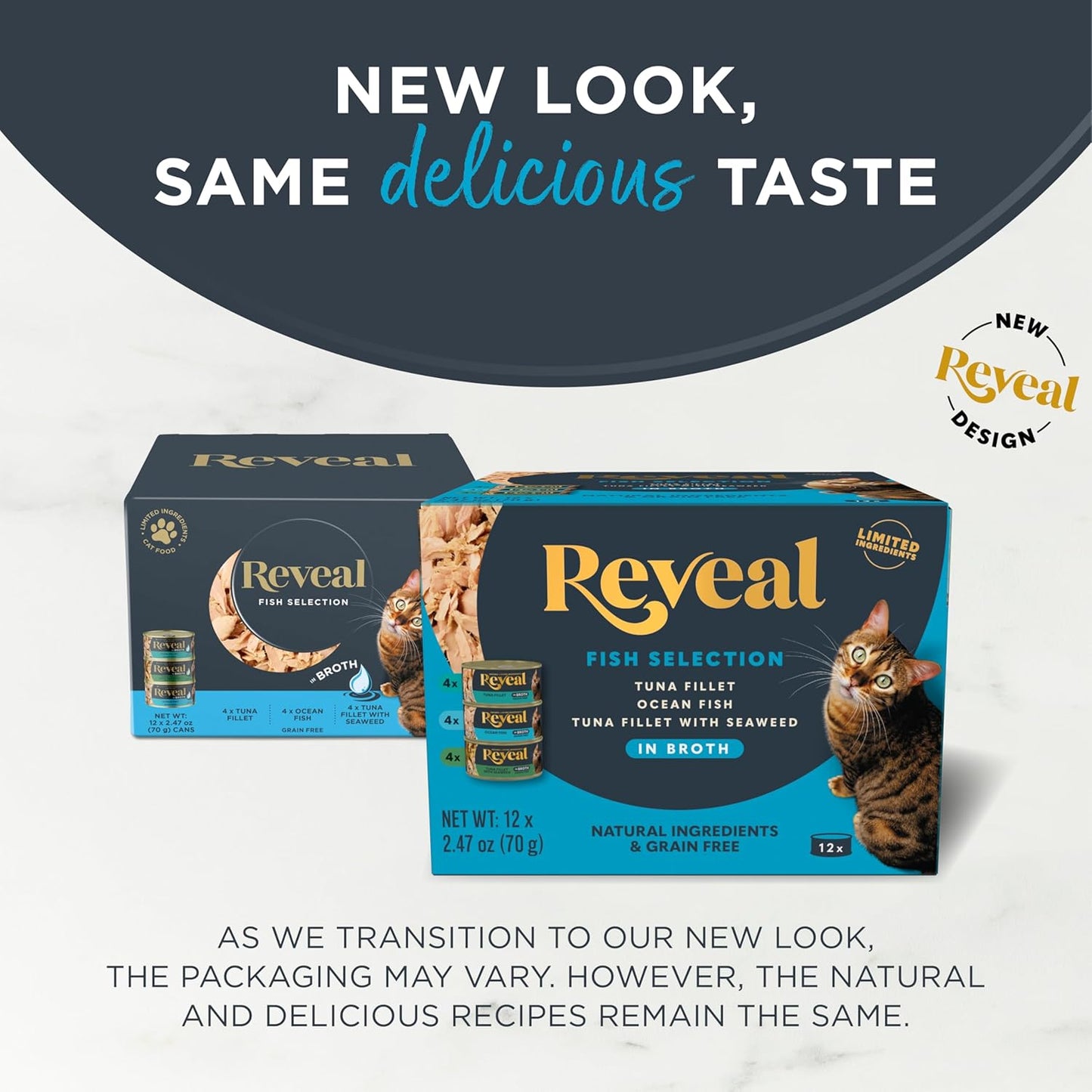 Natural Wet Canned Cat Food, Limited Ingredient, Grain-Free, High Protein with No Artificial Additives, Fish Variety in Broth (12 X 2.47 Oz Cans)