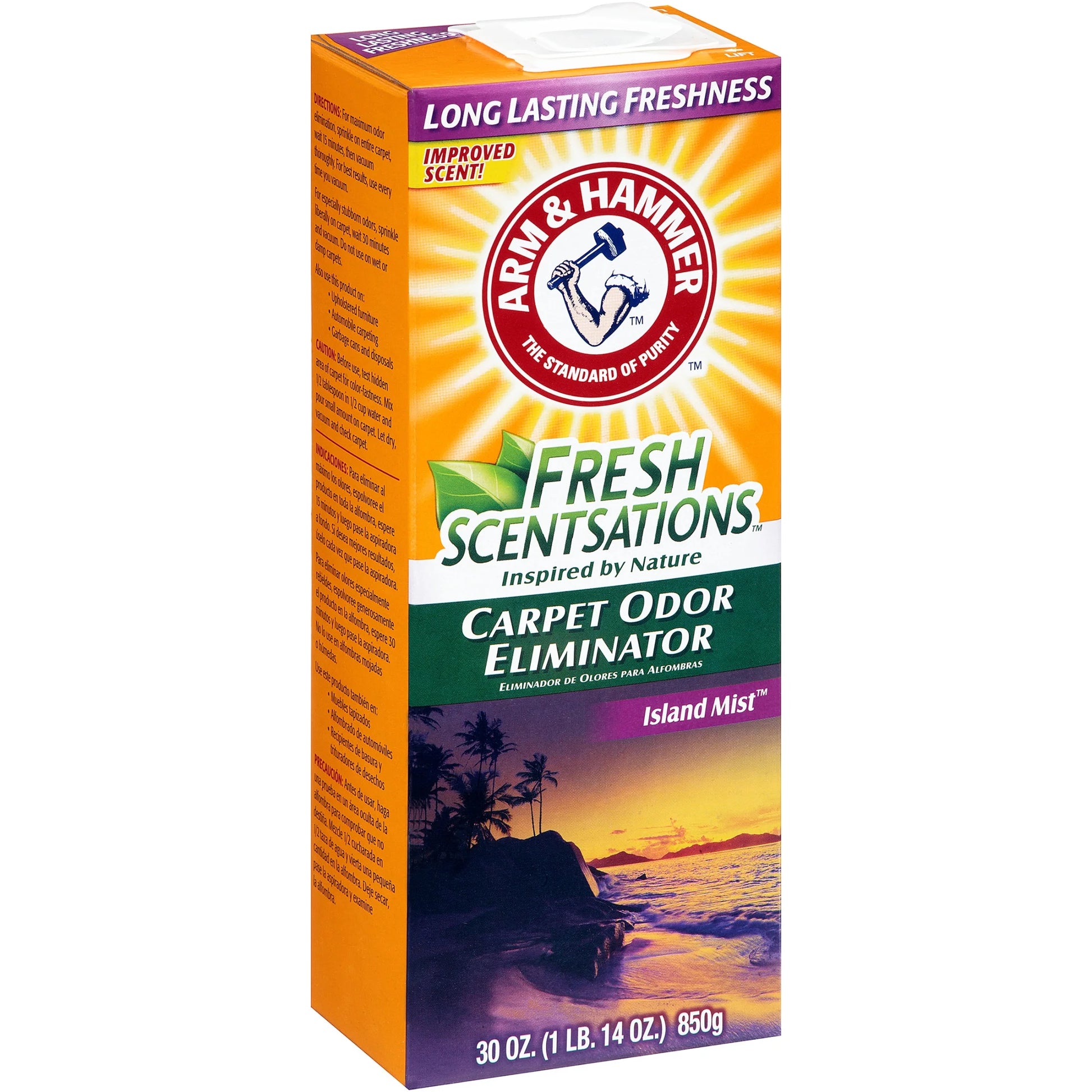 Fresh Scentsations Carpet Odor Eliminator Powder, Island Mist, 30 Oz