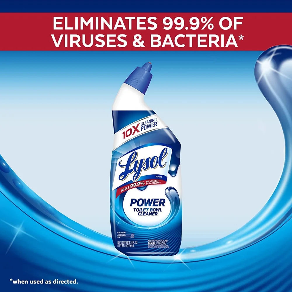 Power Toilet Bowl Cleaner Gel Disinfect 24 Oz, 2 Pack