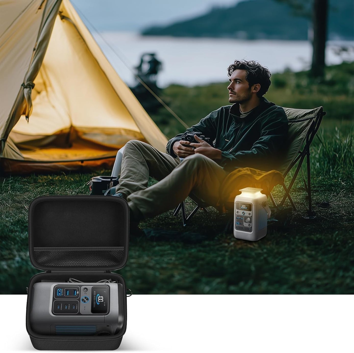 Power Bank Case for Anker SOLIX C200 DC, for SOLIX C300 DC Solar Power Station,