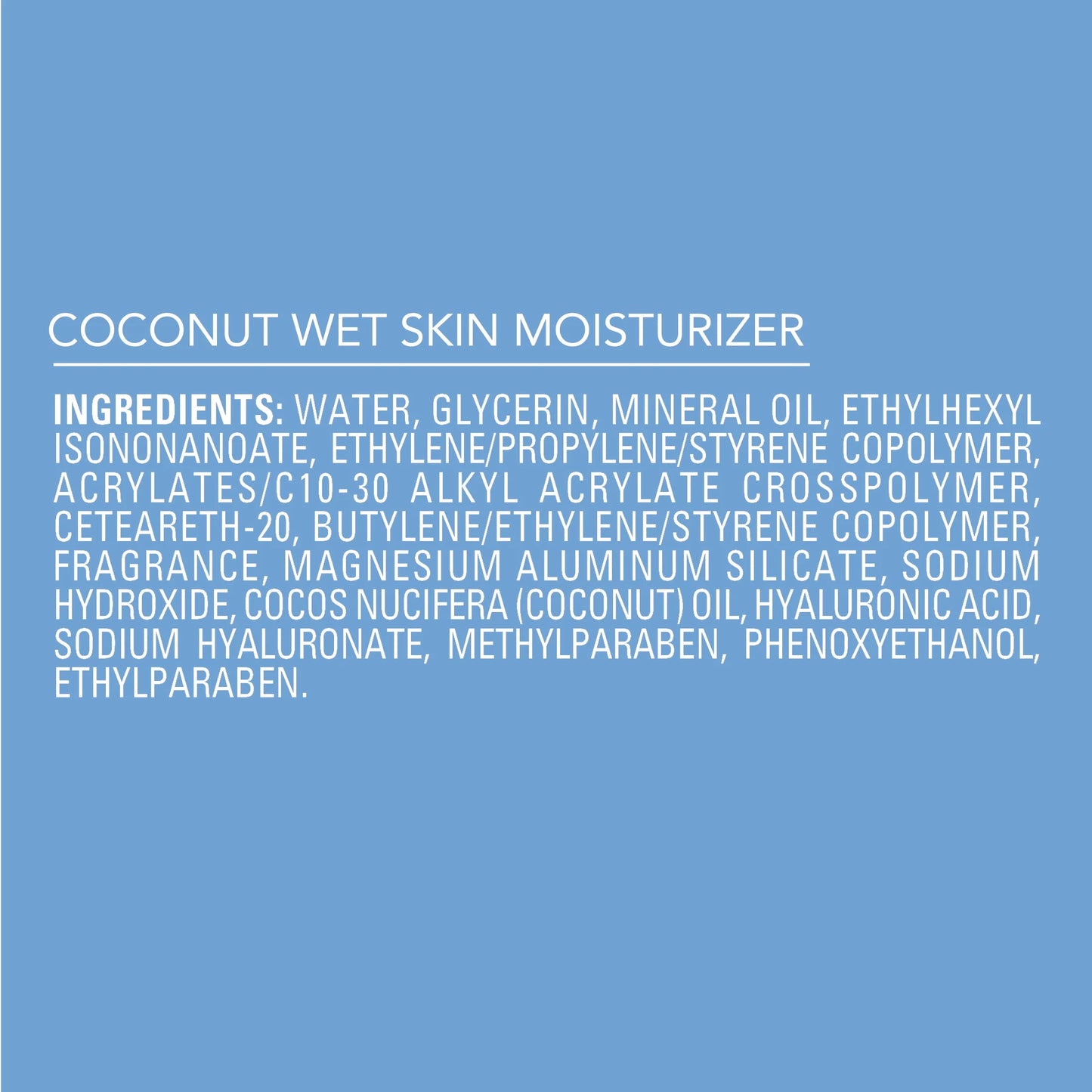 Wet Skin Body Moisturizer for Dry Skin, In-Shower Body Lotion, Coconut, 10 Oz