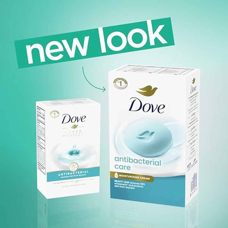 Dove Antibacterial Care Beauty Bar 3.75Oz Moisturizing Skin Cleanser Soap