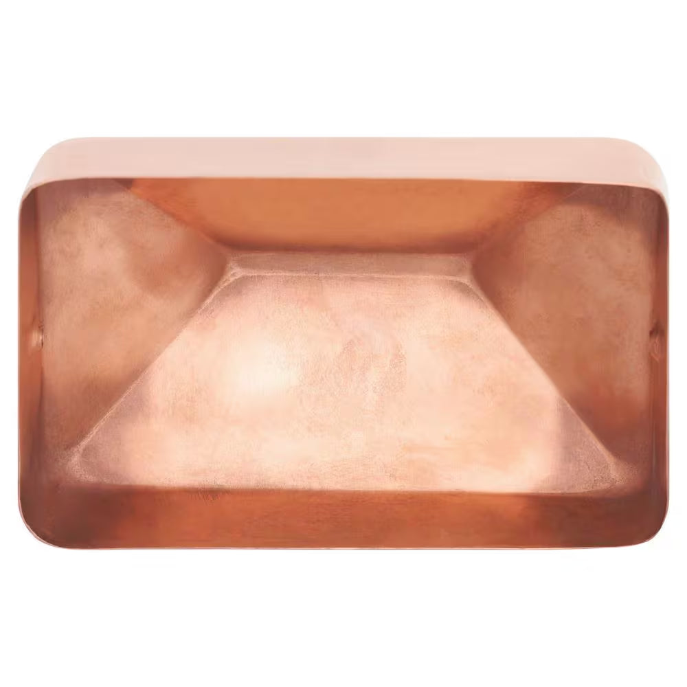 4 In. X 6 In. Copper Pyramid Slip over Fence Post Cap