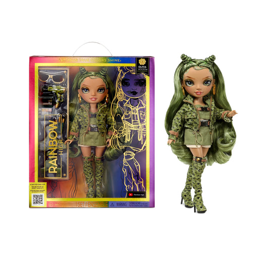 Olivia, Camo Green Fashion Doll, 11 Inches