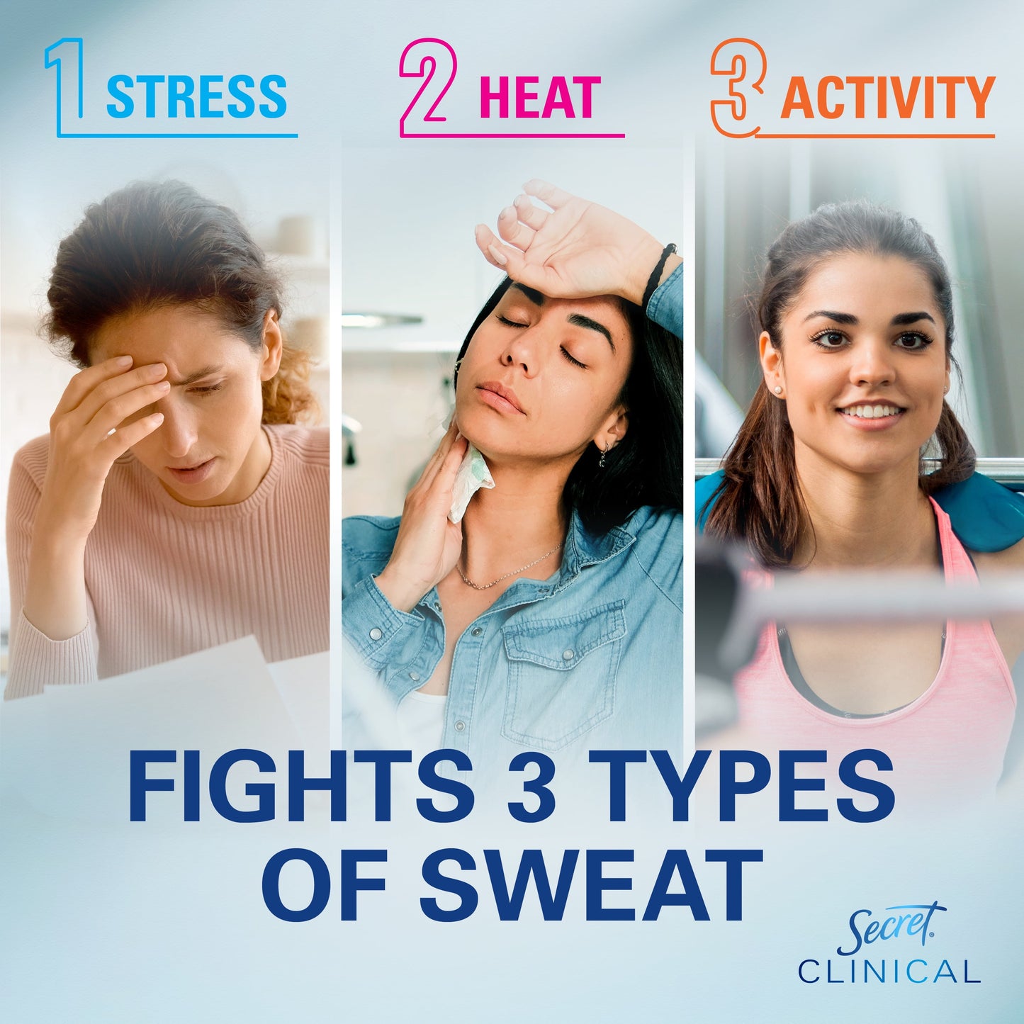 Clinical Strength Dry Spray Antiperspirant & Deodorant for Women, Light & Fresh Scent, 3.8Oz