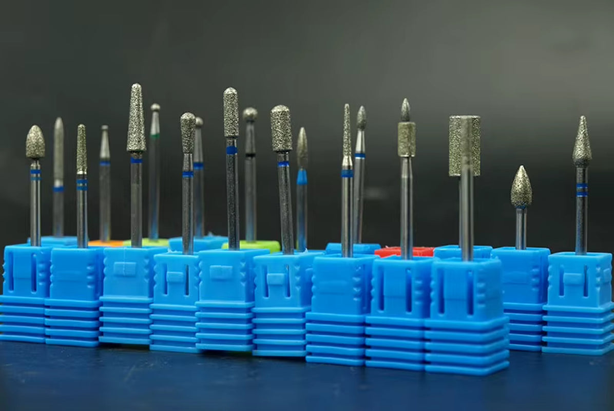 Easynail 3/32" Diamond Nail Drill Milling Nail Cutter Electric Nail Drill Bit for Manicure Drill Bits Accessories Nail Drill