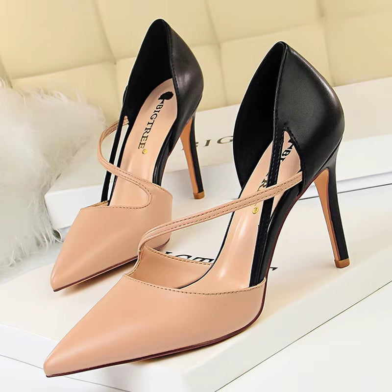 Shoes High Heels Woman Pumps Stiletto Women Shoes Women Basic Pump Fashion Women Sandals Female Shoes Stilettos 9.5 Cm